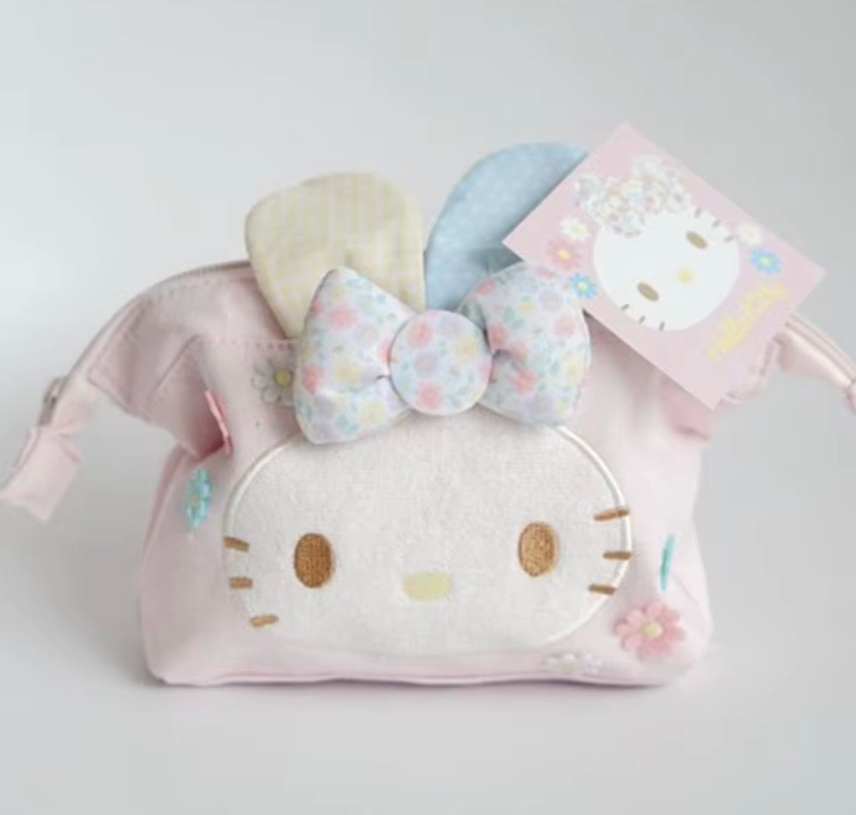 Cute Sanrio Easter Series Cartoon Portable Zipper Canvas Cosmetic/Makeup Organizer Bag - For Girls & Women