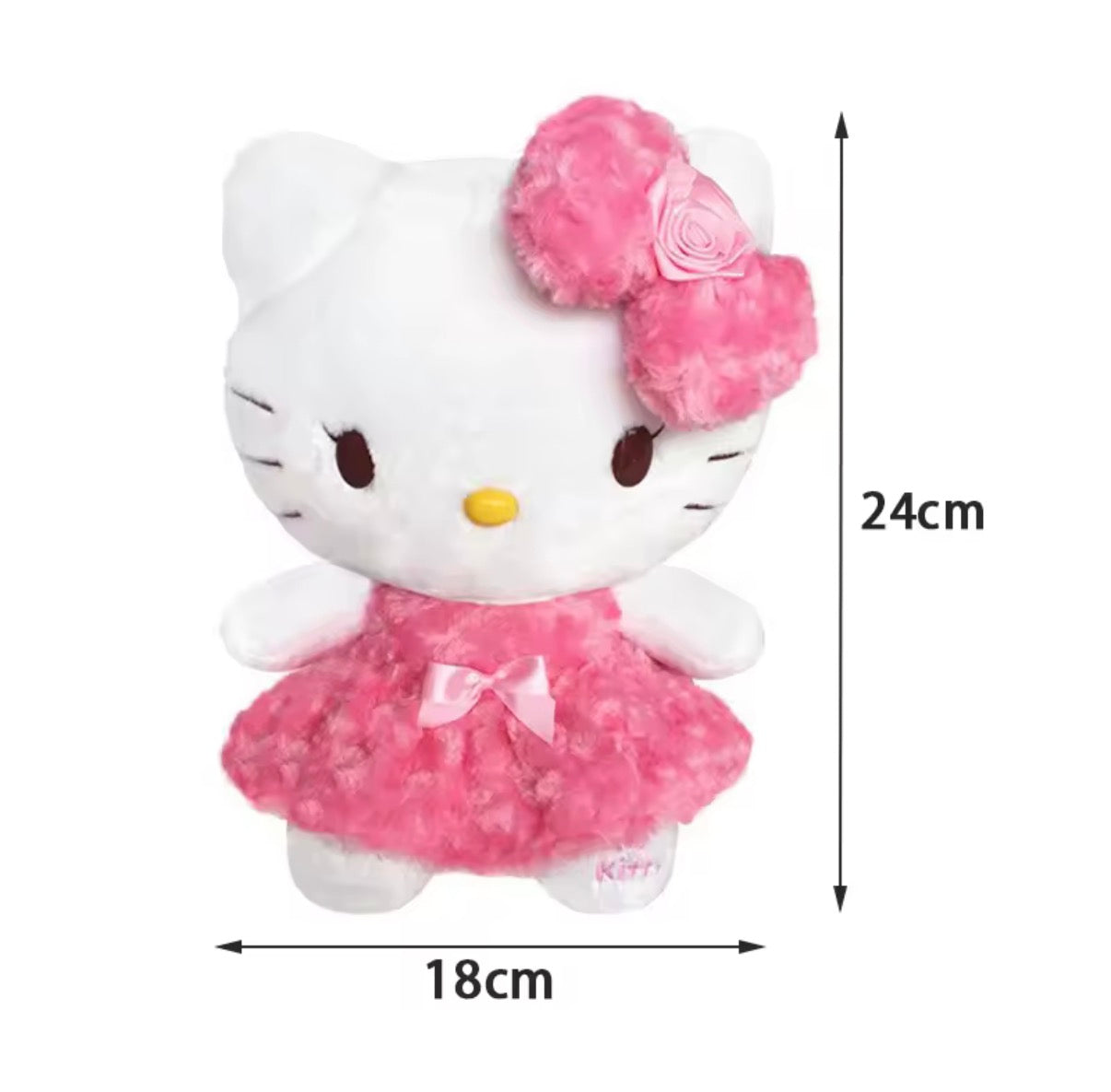 100% Genuine 24cm Sanrio Hello Kitty Plush Toy Stuffed Toys Children's Birthday Christmas Gifts
