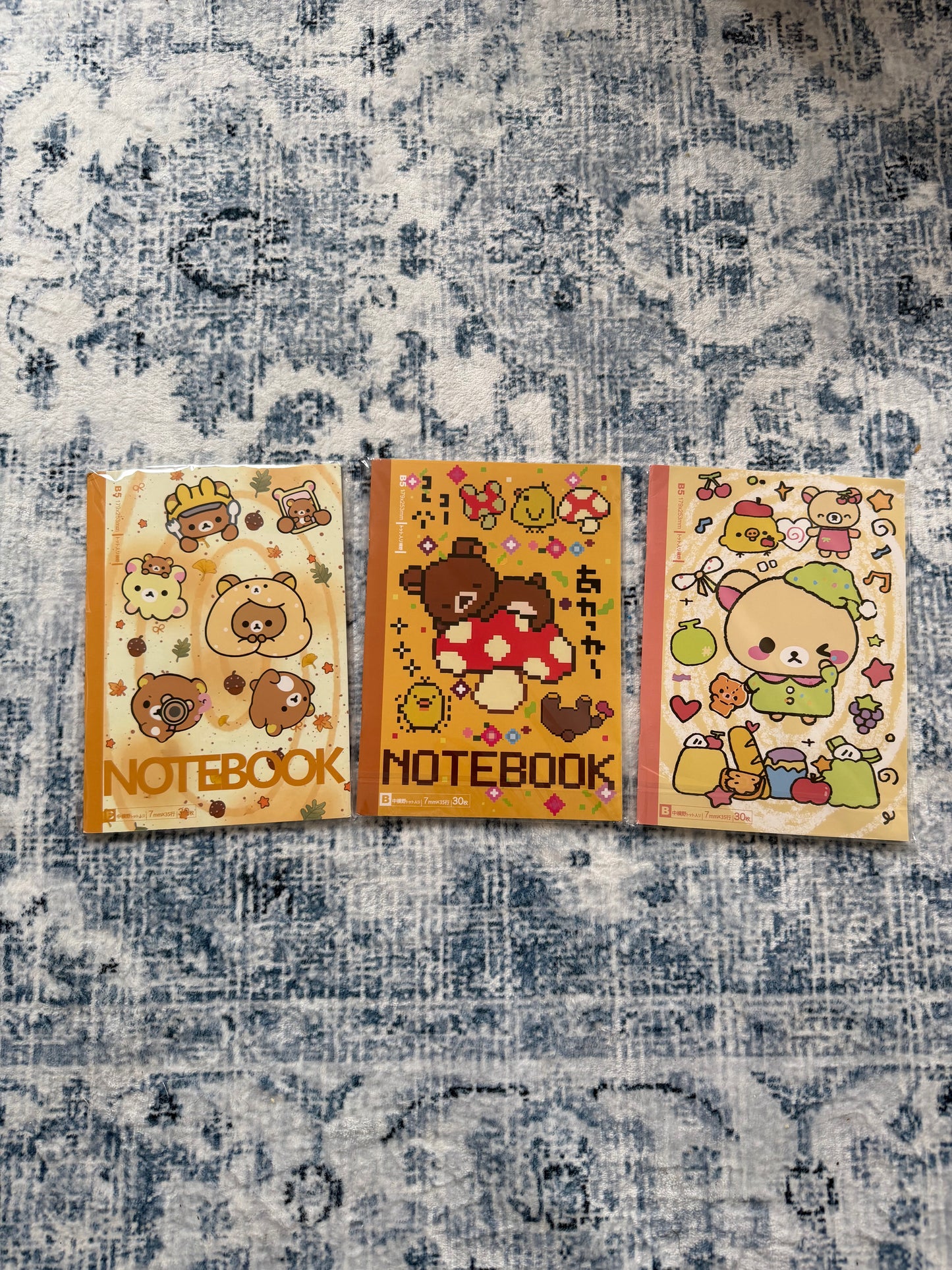 Butterbear Notebook Cartoon Diary Book for Students Durable with High Design Quality B5 Size Horizontal Line Notepad