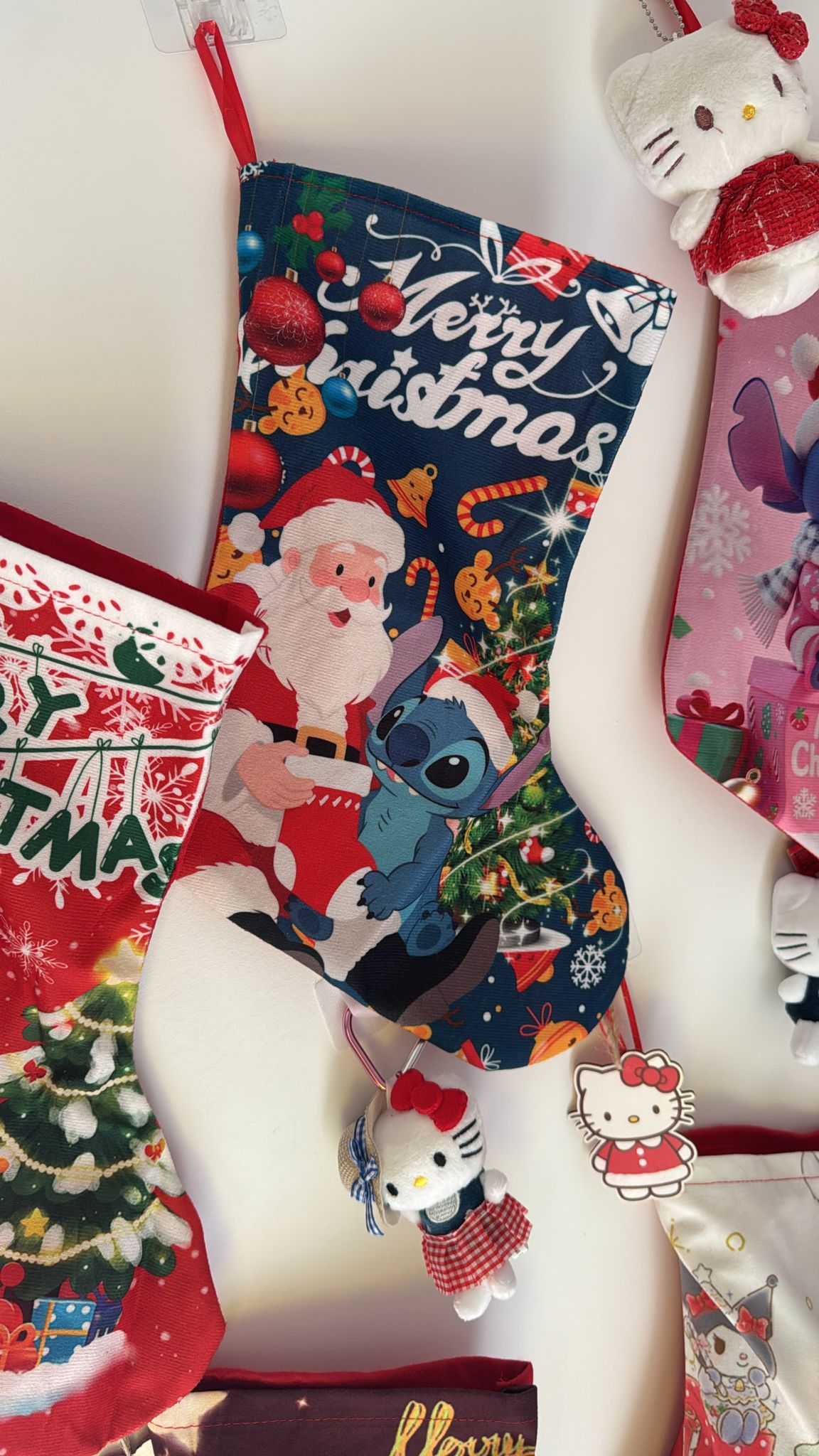 Filled Surprise Stitch & Sanrio Christmas Stockings For Kids - Each Stocking Will Be Filled With Stitch & Sanrio Products**