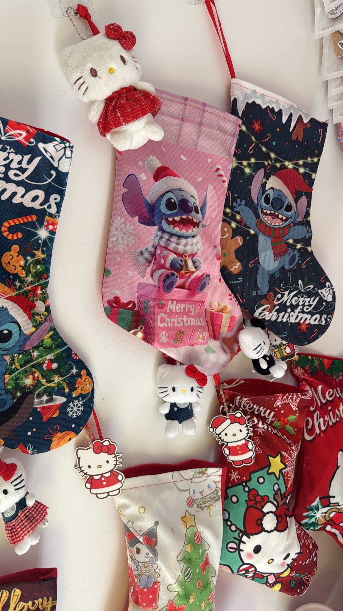 Filled Surprise Stitch & Sanrio Christmas Stockings For Kids - Each Stocking Will Be Filled With Stitch & Sanrio Products**
