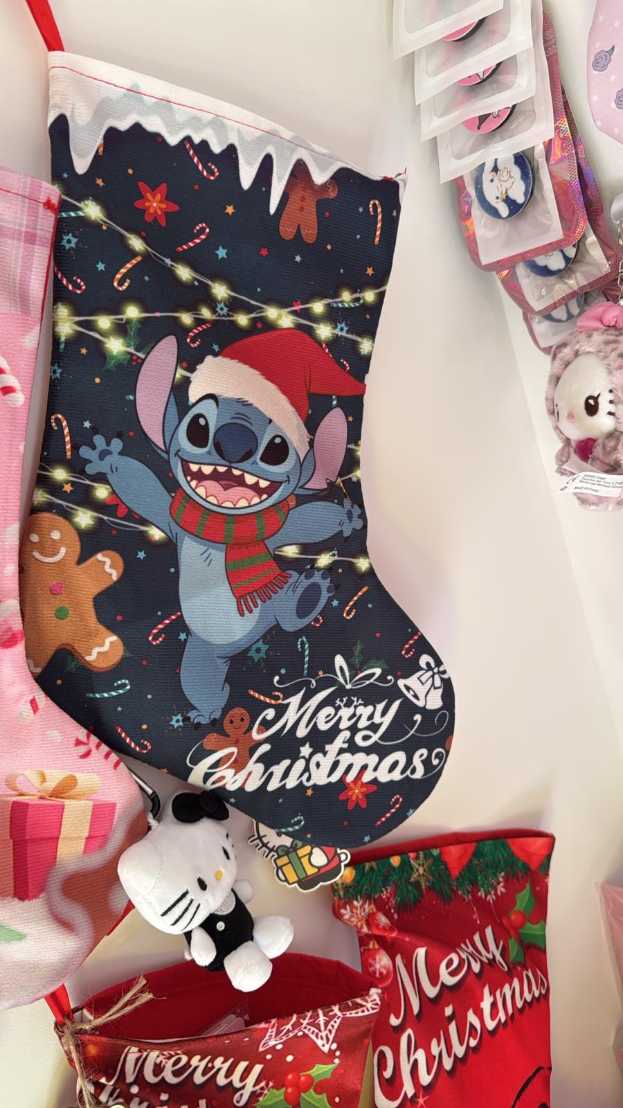 Filled Surprise Stitch & Sanrio Christmas Stockings For Kids - Each Stocking Will Be Filled With Stitch & Sanrio Products**