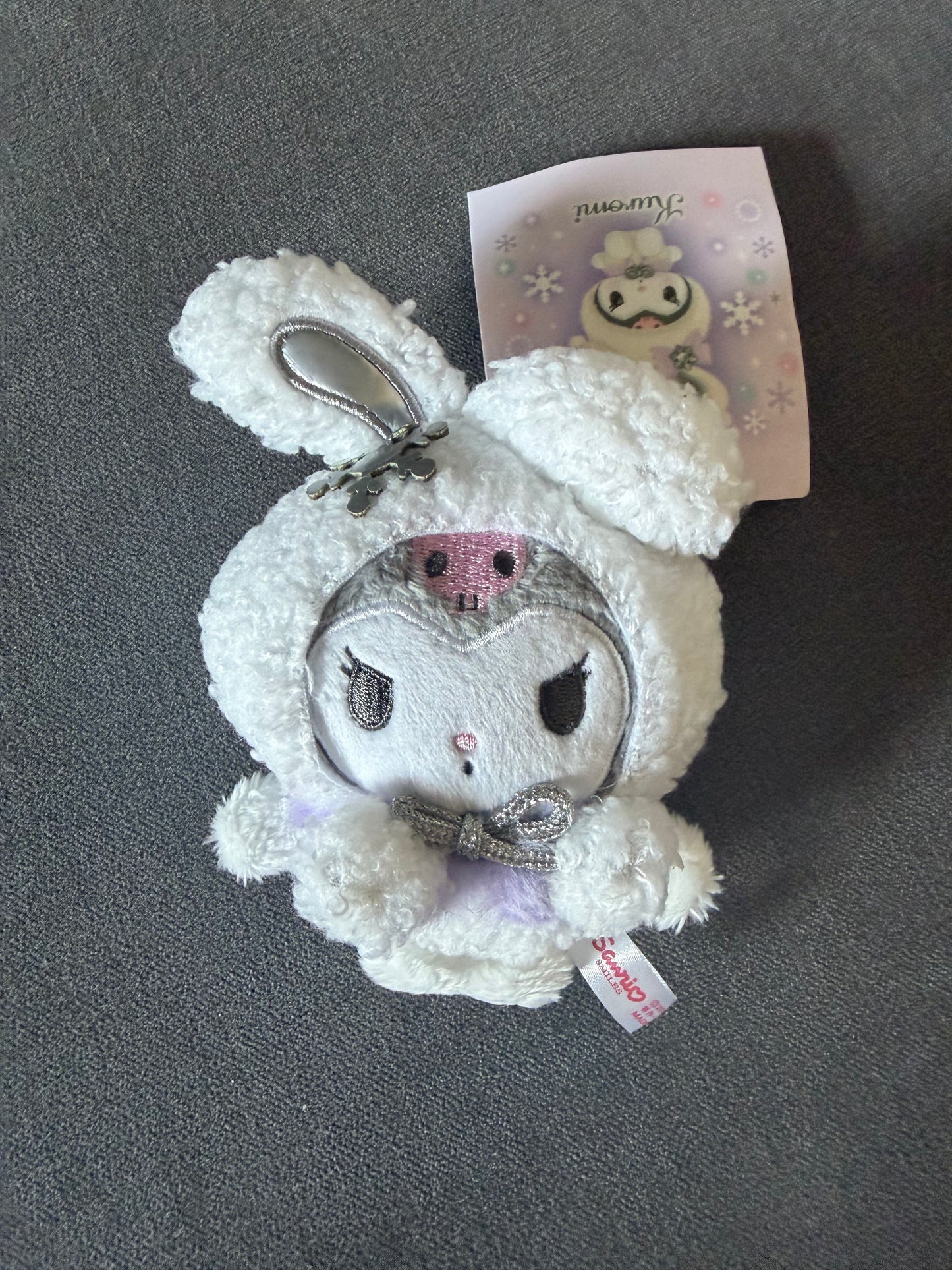 14cm & 10cm Sanrio Kuromi Stuffed Toy Pendant Cute Plush Toys Keyring Keychain - 6 Designs Available