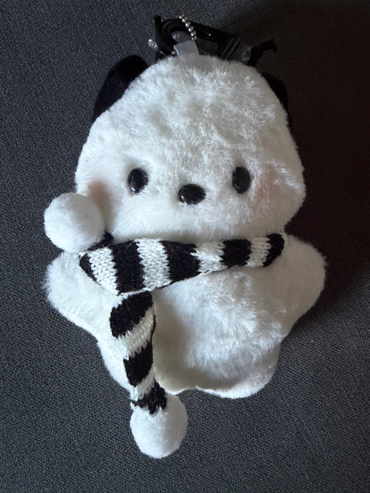 Genuine Sanrio Pochacoo Stuffed Toy Pendant Cute Plush Toys Keyring Keychain - Various Sizes & Designs