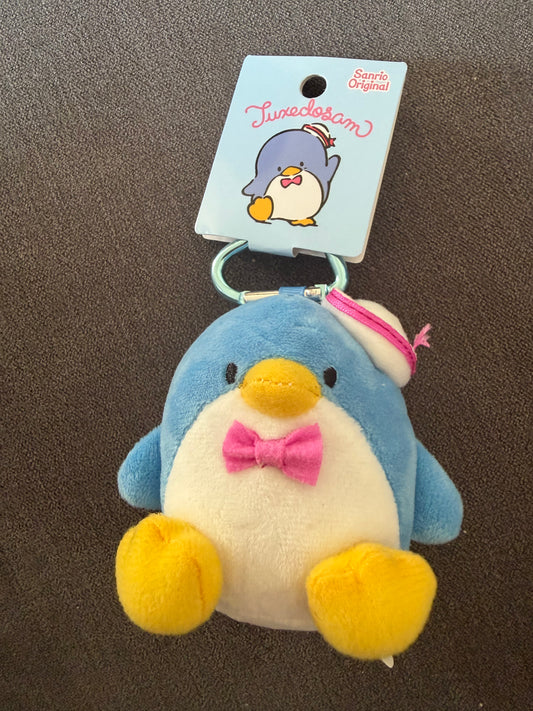 Sanrio 10cm Tuxedosam Cartoon Plush Doll Keychain Kawaii - Stuffed Toy for School Bag - Pendant Gift