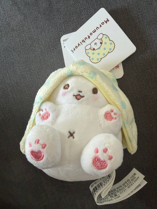 Sanrio 15cm Marumofubiyori Cartoon Plush Doll Keychain Kawaii - Stuffed Toy for School Bag - Pendant Gift