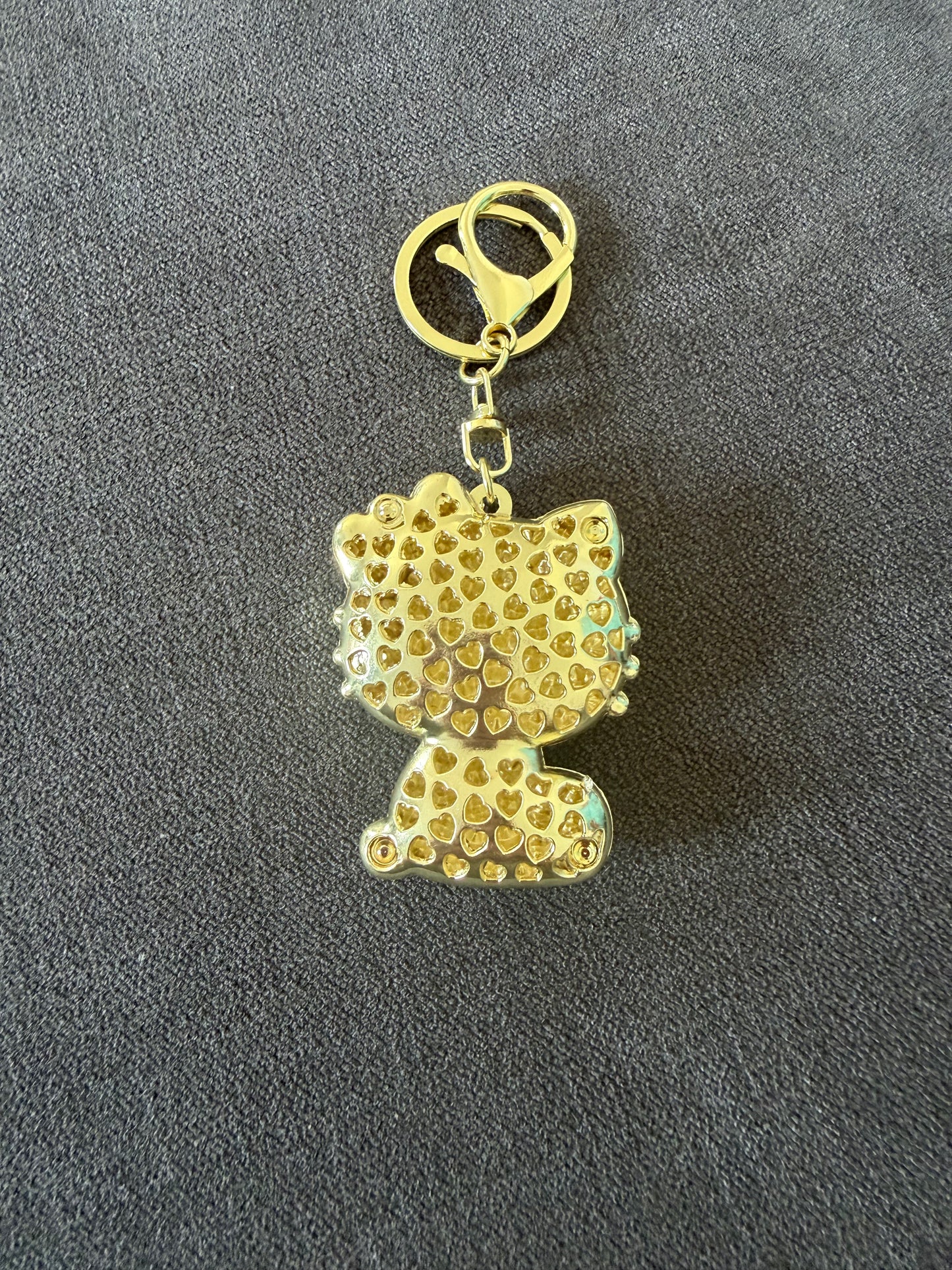 Sanrio Hello Kitty Metal Diamanté Effect 6cm Bad Cartoon Keychain Kawaii - Pendant Gift