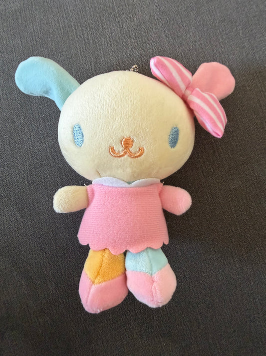 Sanrio 14cm Usahana Cartoon Plush Doll Keychain Kawaii - Stuffed Toy for School Bag - Pendant Gift